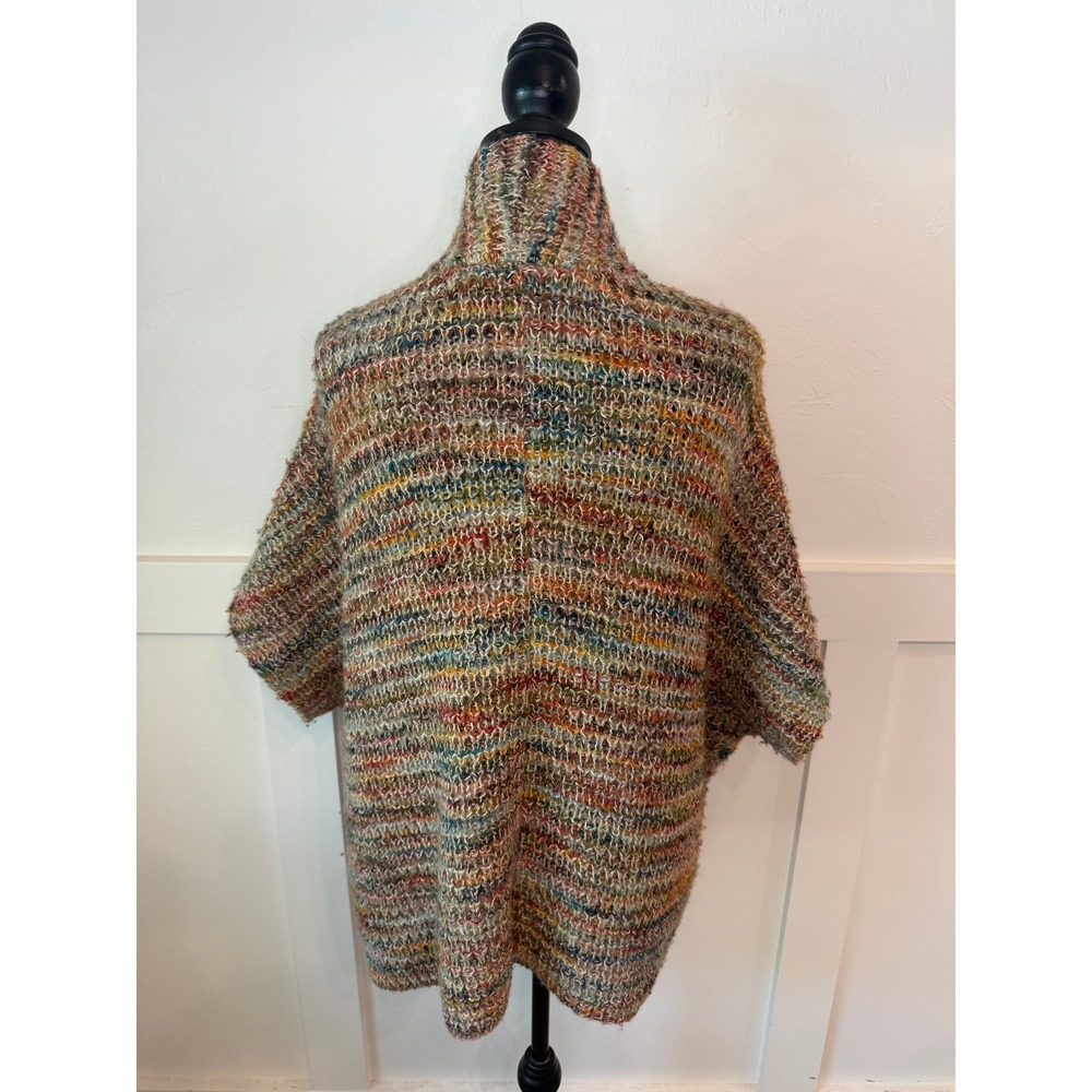 Peruvian Connection Multicolor Alpaca-Style Cocoon Cardigan M/L - Picture 4 of 7
